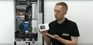 Подключение термостата ZOTA к сухому контакту котла.png Изображение